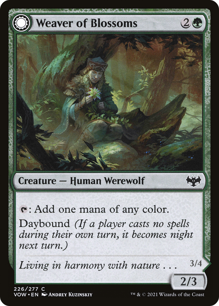 Weaver of Blossoms // Blossom-Clad Werewolf [Innistrad: Crimson Vow] - The Mythic Store | 24h Order Processing