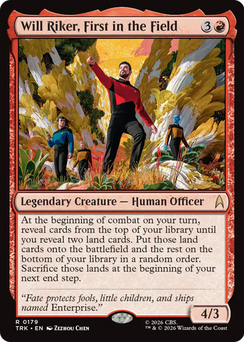 Will Riker, First in the Field [Star Trek] - The Mythic Store | 24h Order Processing