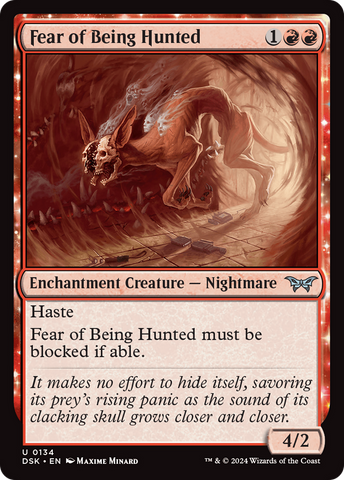 Fear of Being Hunted [Duskmourn: House of Horror] - The Mythic Store | 24h Order Processing