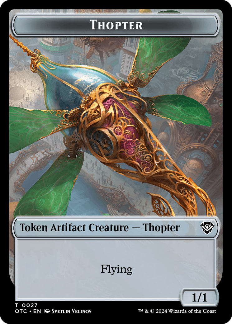 Thopter // Treasure Double-Sided Token [Outlaws of Thunder Junction Commander Tokens] - The Mythic Store | 24h Order Processing