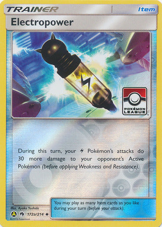 Electropower (172a/214) (League Promo) [Sun & Moon: Lost Thunder] - The Mythic Store | 24h Order Processing
