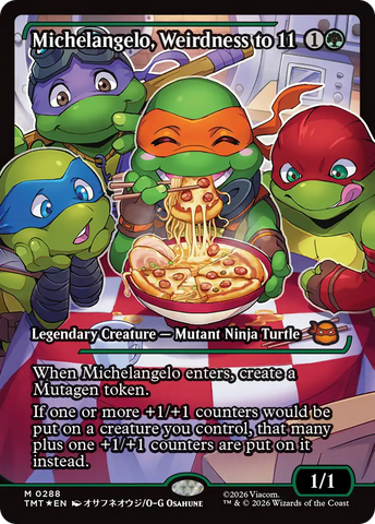 Michelangelo, Weirdness to 11 (Showcase) [Teenage Mutant Ninja Turtles] - The Mythic Store | 24h Order Processing