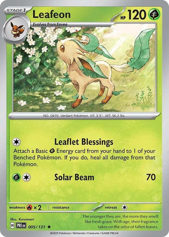 Leafeon (005/131) [Scarlet & Violet: Prismatic Evolutions] - The Mythic Store | 24h Order Processing