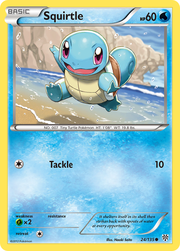 Squirtle (24/135) [Black & White: Plasma Storm] - The Mythic Store | 24h Order Processing