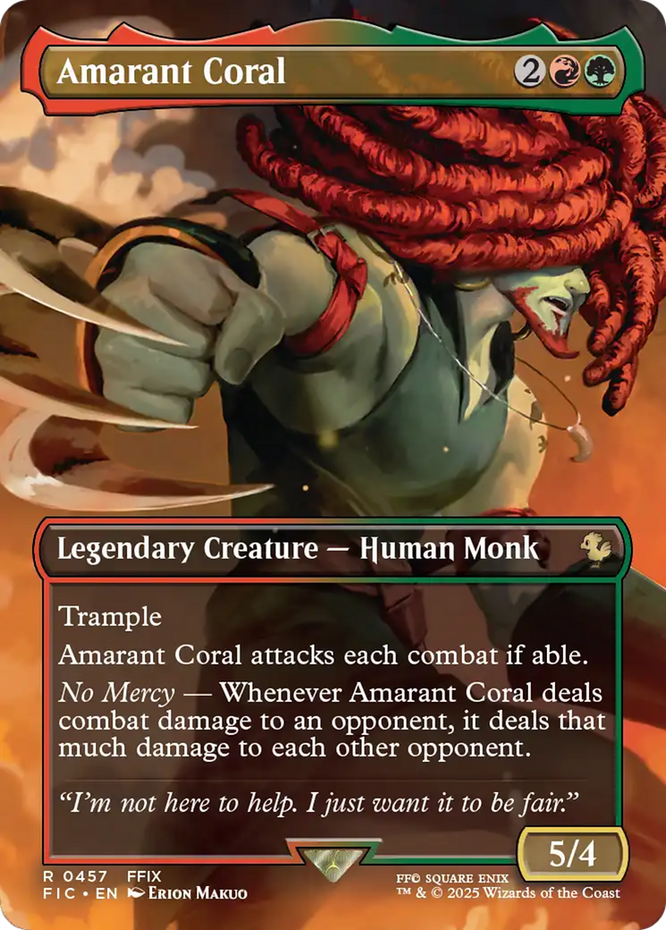 Amarant Coral (Borderless) [FINAL FANTASY Commander] - The Mythic Store | 24h Order Processing