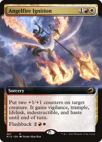Angelfire Ignition (Extended Art) [Innistrad: Midnight Hunt] - The Mythic Store | 24h Order Processing