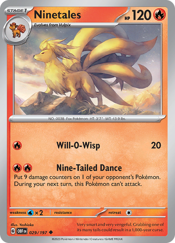 Ninetales (029/197) [Scarlet & Violet: Obsidian Flames] - The Mythic Store | 24h Order Processing