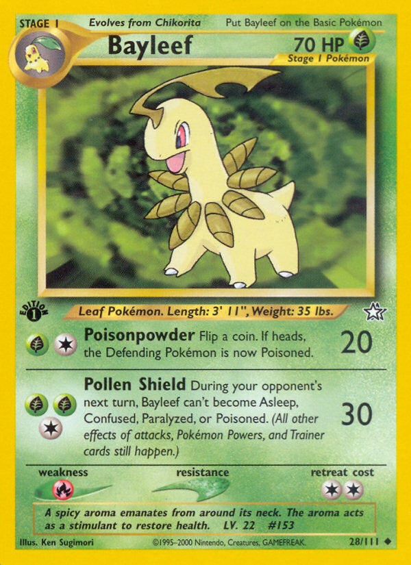 Bayleef (28/111) [Neo Genesis 1st Edition] - The Mythic Store | 24h Order Processing