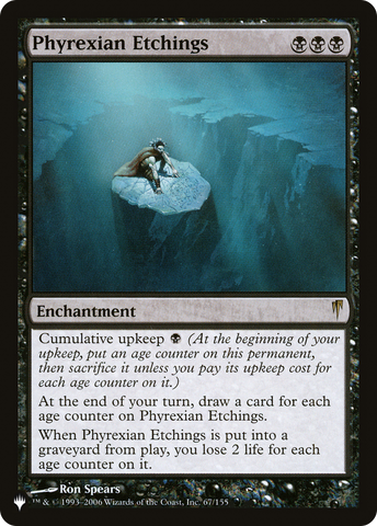 Phyrexian Etchings [The List] - The Mythic Store | 24h Order Processing