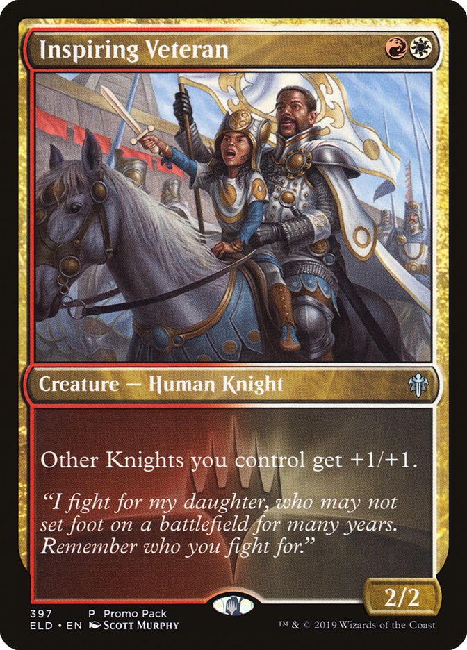 Inspiring Veteran (Promo Pack) [Throne of Eldraine Promos] - The Mythic Store | 24h Order Processing