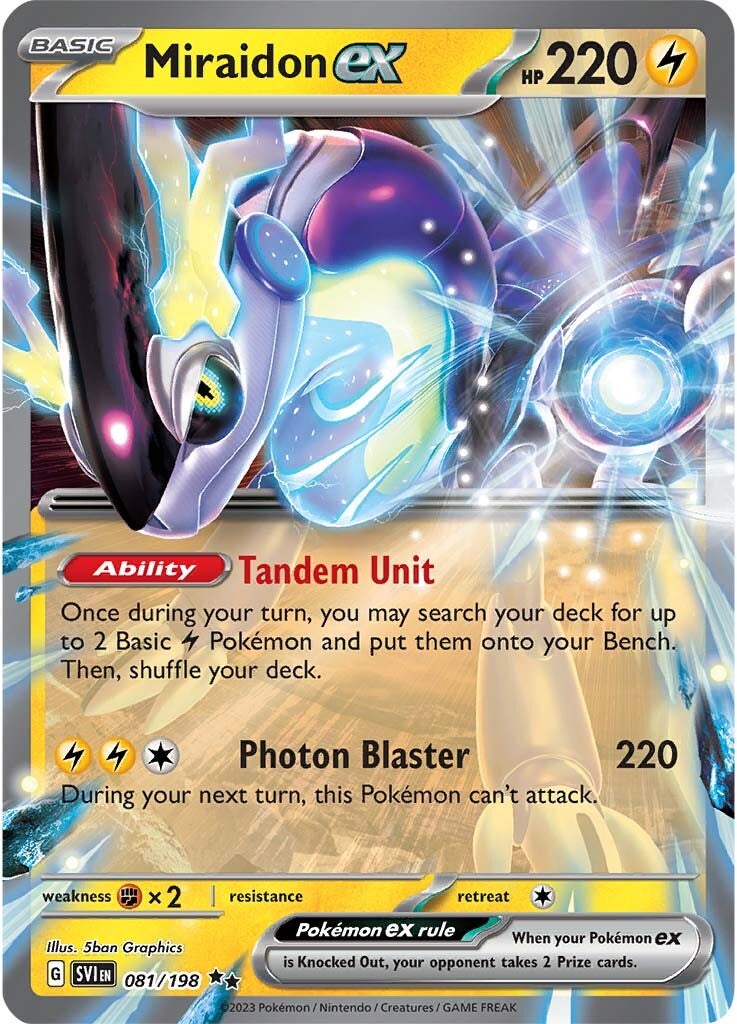 Miraidon ex (081/198) [Scarlet & Violet: Base Set] - The Mythic Store | 24h Order Processing