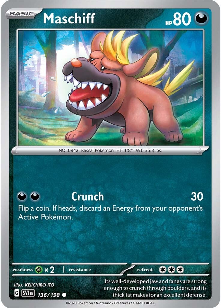 Maschiff (136/198) [Scarlet & Violet: Base Set] - The Mythic Store | 24h Order Processing