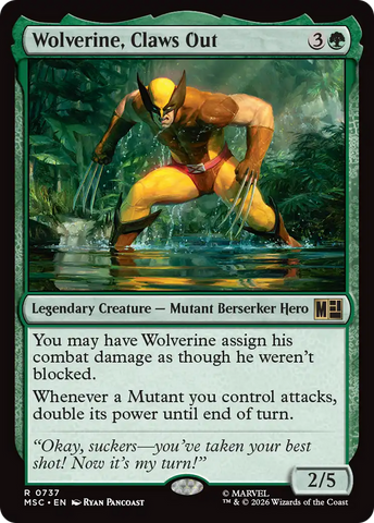 Wolverine, Claws Out [Marvel Super Heroes Commander] - The Mythic Store | 24h Order Processing