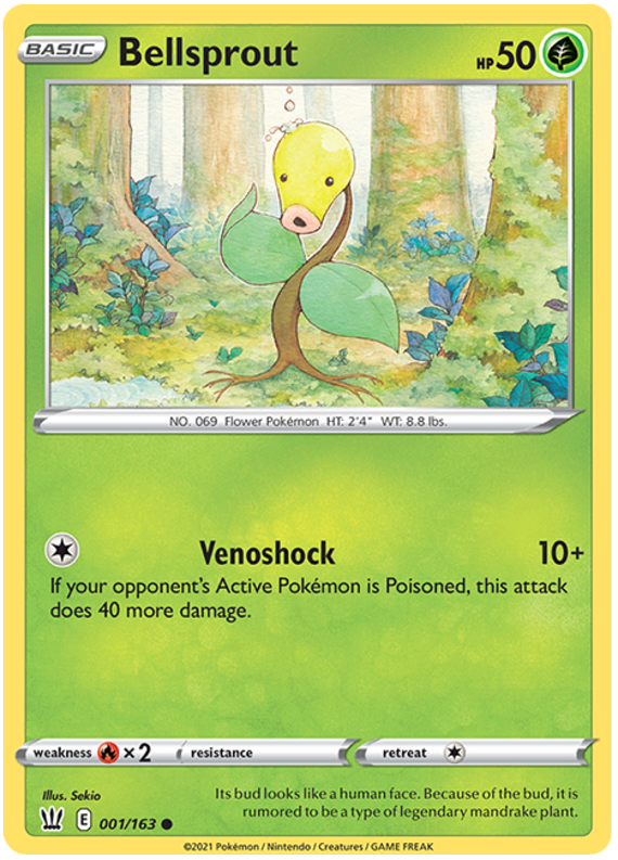 Bellsprout (001/163) [Sword & Shield: Battle Styles] - The Mythic Store | 24h Order Processing