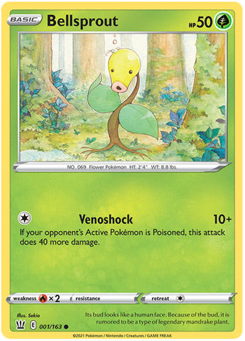 Bellsprout (001/163) [Sword & Shield: Battle Styles] - The Mythic Store | 24h Order Processing