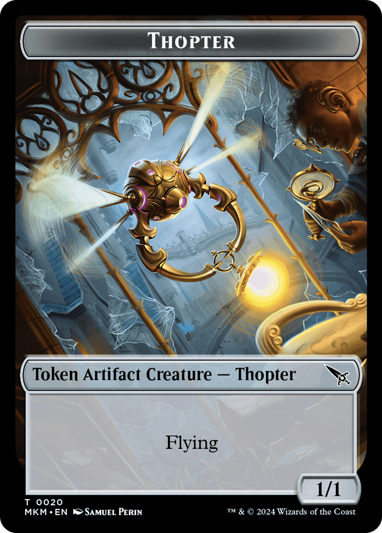 Thopter (0020) // Human Double-Sided Token [Murders at Karlov Manor Tokens] - The Mythic Store | 24h Order Processing