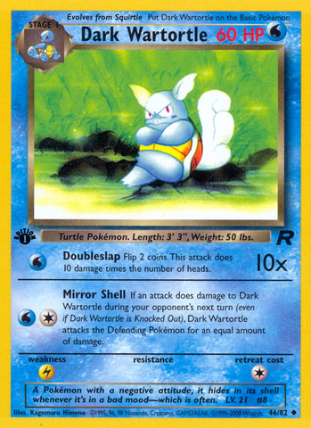 Dark Wartortle (46/82) [Team Rocket 1st Edition] - The Mythic Store | 24h Order Processing