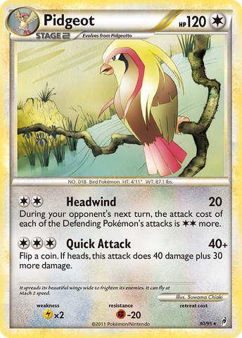 Pidgeot (30/95) [HeartGold & SoulSilver: Call of Legends] - The Mythic Store | 24h Order Processing