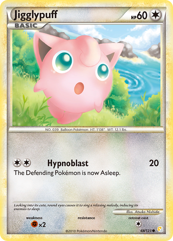 Jigglypuff (68/123) [HeartGold & SoulSilver: Base Set] - The Mythic Store | 24h Order Processing