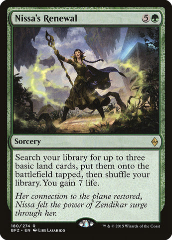 Nissa's Renewal [Battle for Zendikar] - The Mythic Store | 24h Order Processing