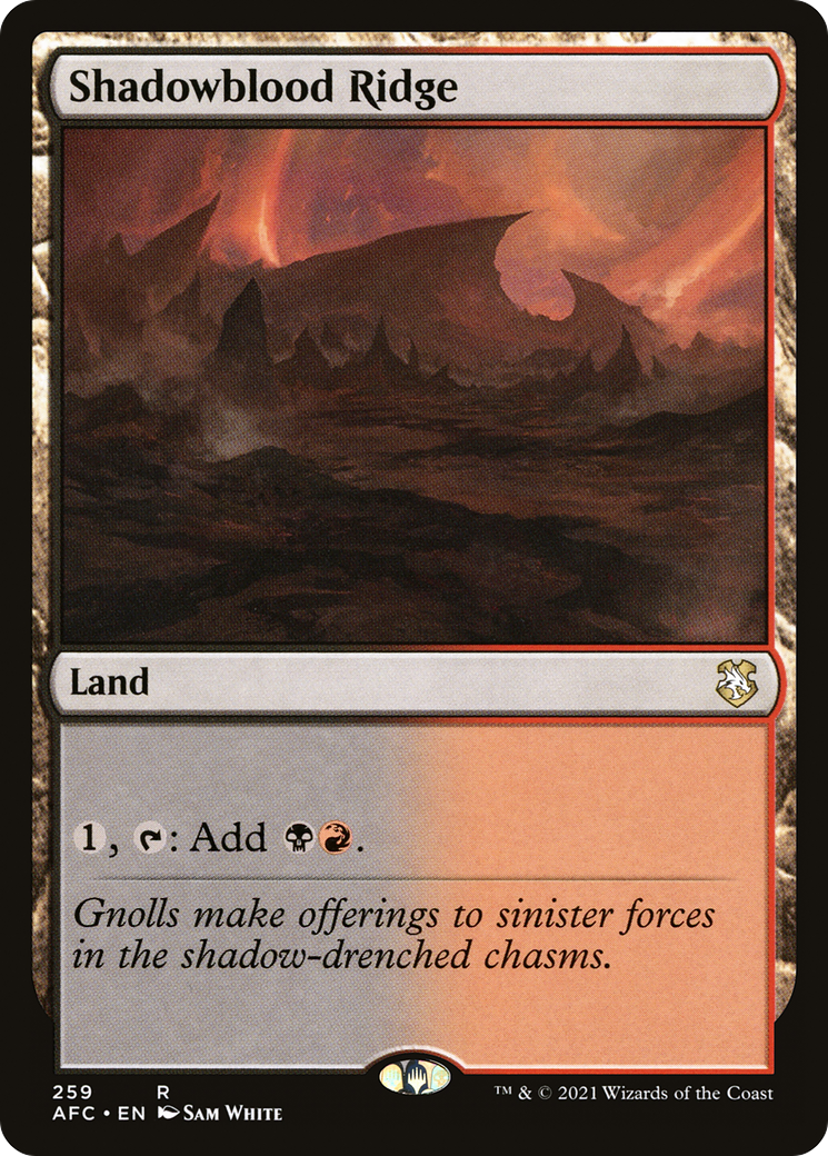 Shadowblood Ridge [Dungeons & Dragons: Adventures in the Forgotten Realms Commander] - The Mythic Store | 24h Order Processing