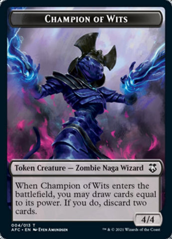 Champion of Wits // Illusion Double-Sided Token [Dungeons & Dragons: Adventures in the Forgotten Realms Commander Tokens] - The Mythic Store | 24h Order Processing
