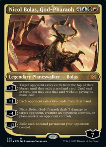 Nicol Bolas, God-Pharaoh (Foil Etched) [Double Masters 2022] - The Mythic Store | 24h Order Processing