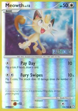 Meowth (106/146) [Burger King Promos: 2009 Collection] - The Mythic Store | 24h Order Processing