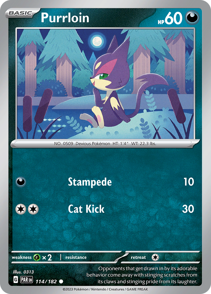 Purrloin (114/182) [Scarlet & Violet: Paradox Rift] - The Mythic Store | 24h Order Processing