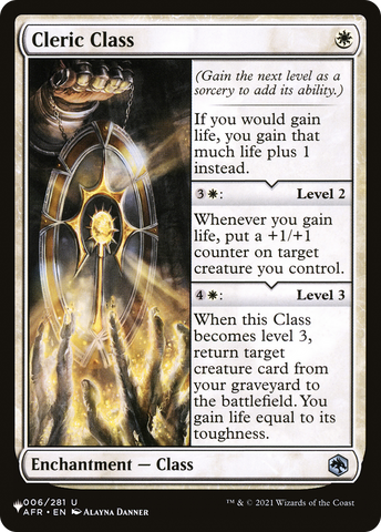 Cleric Class [The List] - The Mythic Store | 24h Order Processing