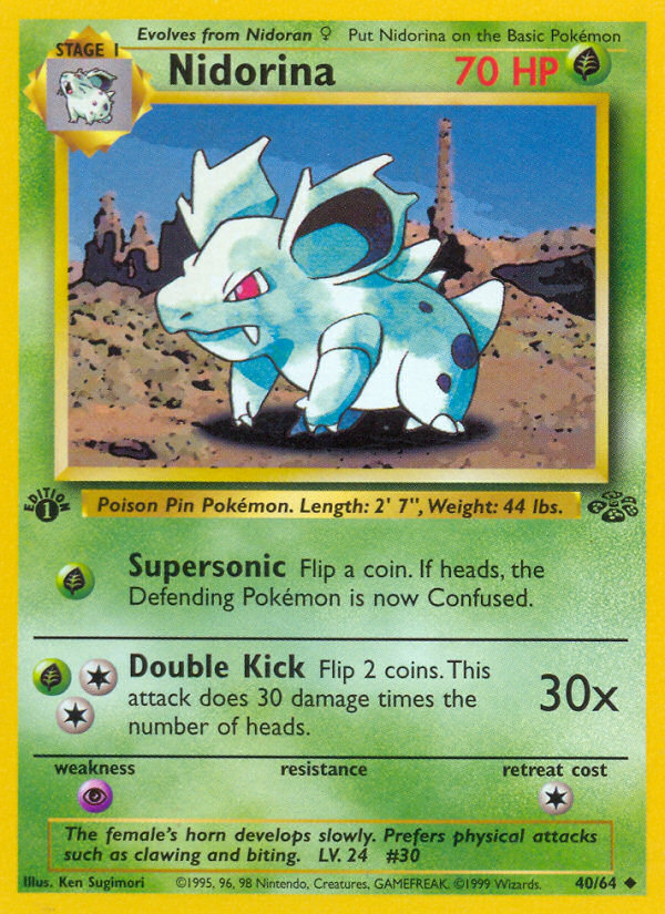 Nidorina (40/64) [Jungle 1st Edition] - The Mythic Store | 24h Order Processing