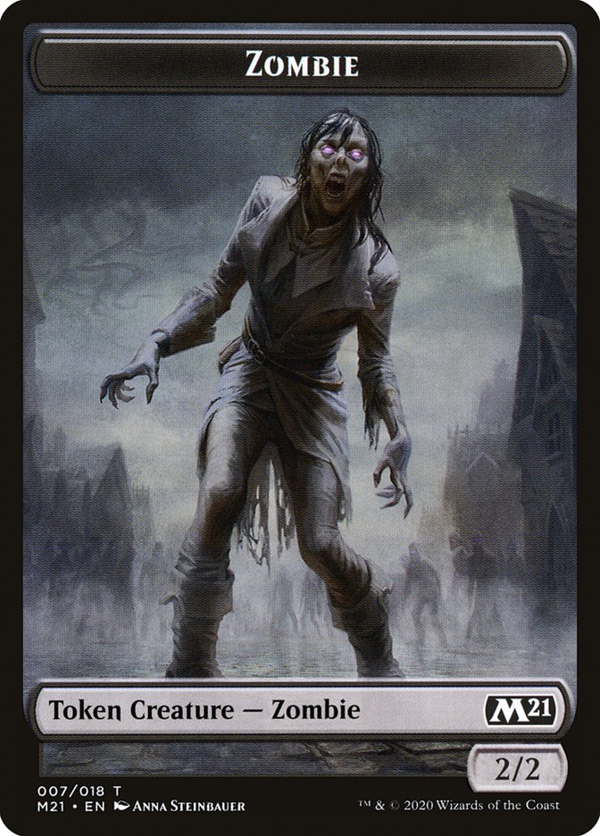 Cat (020) // Zombie Double-Sided Token [Core Set 2021 Tokens] - The Mythic Store | 24h Order Processing