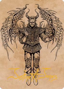 Raphael, Fiendish Savior Art Card (75) (Gold-Stamped Signature) [Commander Legends: Battle for Baldur's Gate Art Series] - The Mythic Store | 24h Order Processing