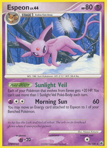 Espeon (18/100) [Diamond & Pearl: Majestic Dawn] - The Mythic Store | 24h Order Processing