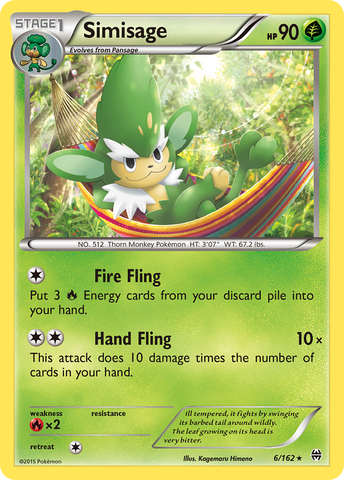 Simisage (6/162) [XY: BREAKthrough] - The Mythic Store | 24h Order Processing