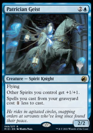 Patrician Geist (Promo Pack) [Innistrad: Midnight Hunt Promos] - The Mythic Store | 24h Order Processing