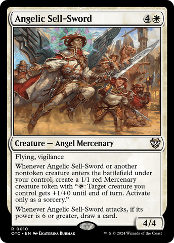 Angelic Sell-Sword [Outlaws of Thunder Junction Commander] - The Mythic Store | 24h Order Processing