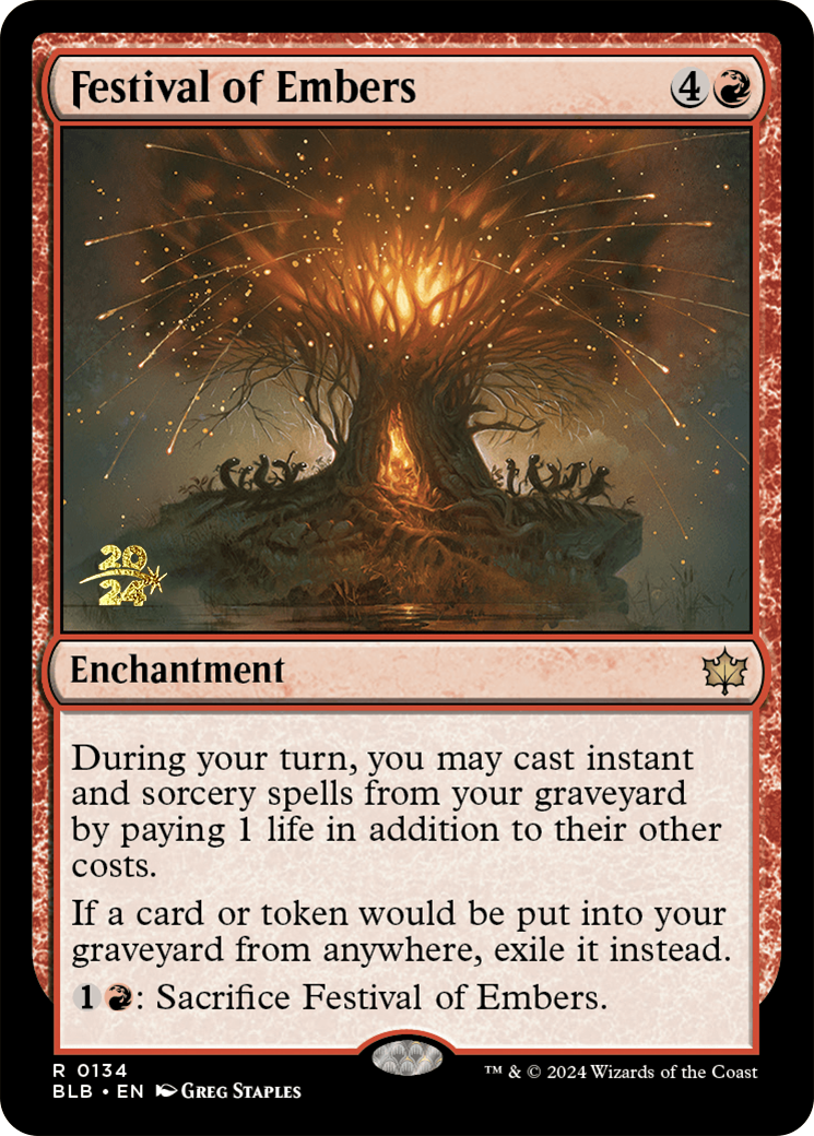 Festival of Embers [Bloomburrow Prerelease Promos] - The Mythic Store | 24h Order Processing