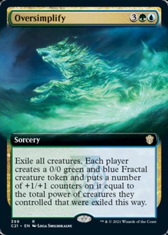 Oversimplify (Extended Art) [Commander 2021] - The Mythic Store | 24h Order Processing
