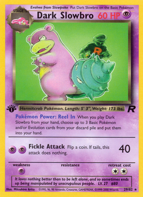 Dark Slowbro (29/82) [Team Rocket 1st Edition] - The Mythic Store | 24h Order Processing