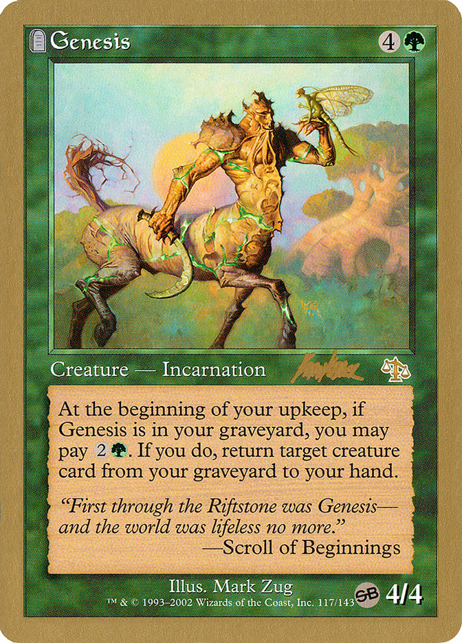 Genesis (Brian Kibler) (SB) [World Championship Decks 2002] - The Mythic Store | 24h Order Processing