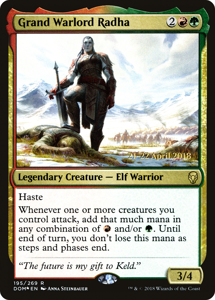 Grand Warlord Radha [Dominaria Prerelease Promos] - The Mythic Store | 24h Order Processing
