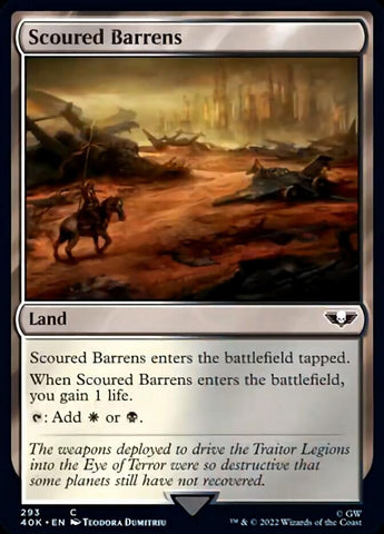 Scoured Barrens (Surge Foil) [Warhammer 40,000] - The Mythic Store | 24h Order Processing
