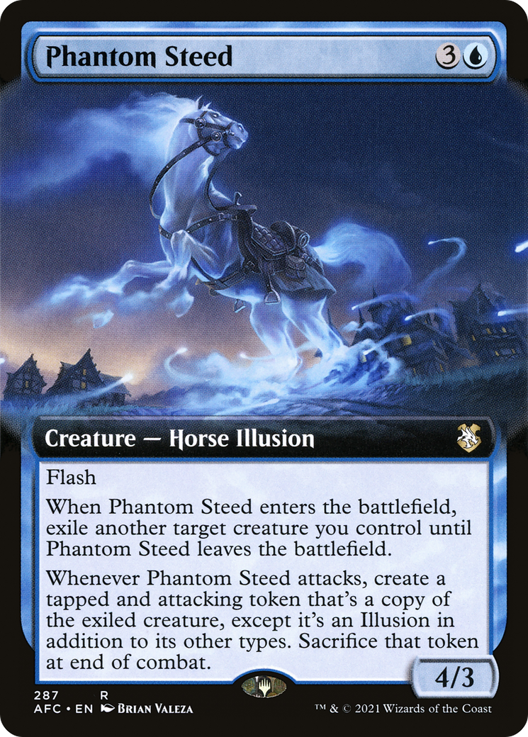 Phantom Steed (Extended Art) [Dungeons & Dragons: Adventures in the Forgotten Realms Commander] - The Mythic Store | 24h Order Processing