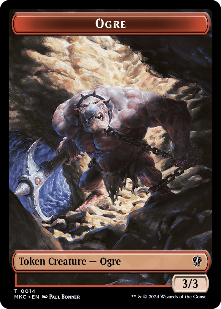 Human // Ogre Double-Sided Token [Murders at Karlov Manor Commander Tokens] - The Mythic Store | 24h Order Processing