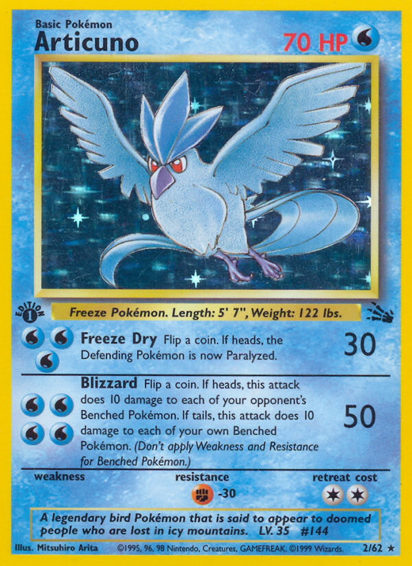 Articuno (2/62) [Fossil 1st Edition] - The Mythic Store | 24h Order Processing