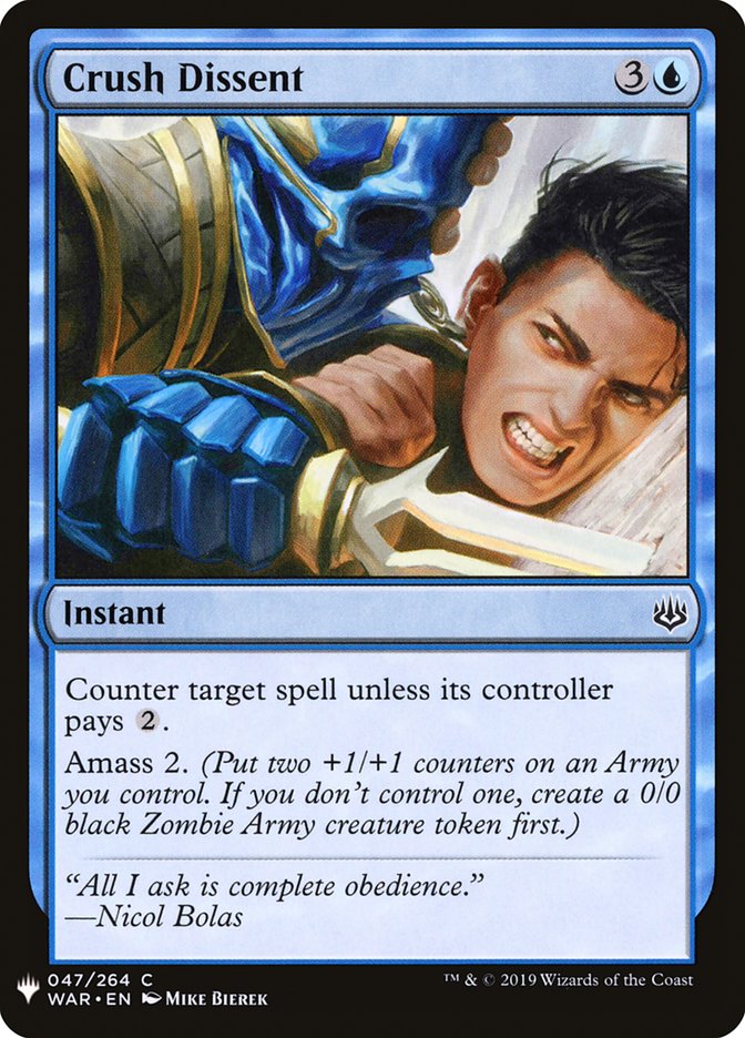 Crush Dissent [Mystery Booster] - The Mythic Store | 24h Order Processing