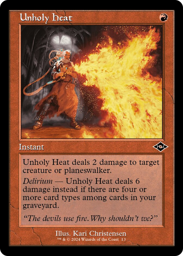 Unholy Heat (Retro) [Modern Horizons 2] - The Mythic Store | 24h Order Processing