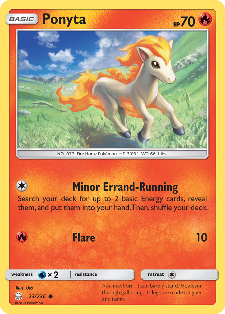 Ponyta (23/236) [Sun & Moon: Cosmic Eclipse] - The Mythic Store | 24h Order Processing