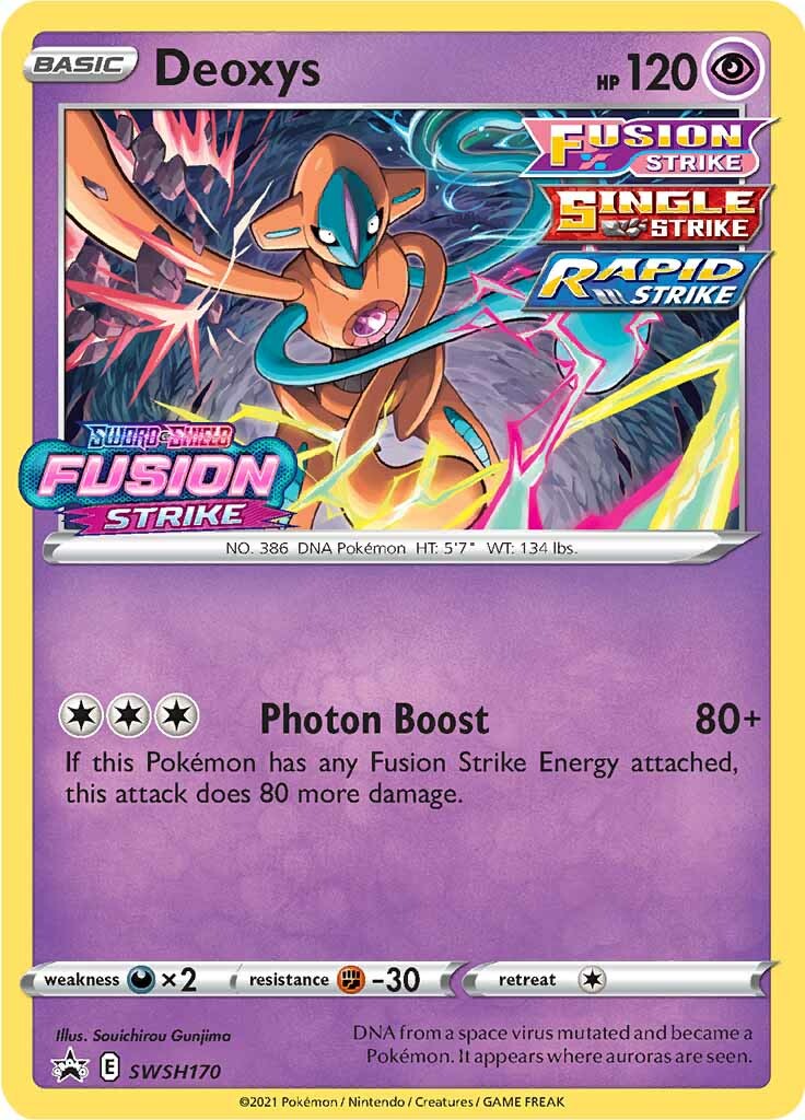 Deoxys (SWSH170) (Prerelease Promo) [Sword & Shield: Black Star Promos] - The Mythic Store | 24h Order Processing